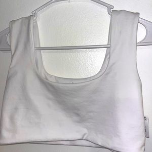FREE PEOPLE MOVEMENT WHITE CROP TOP BRAND NEW WITH TAGS!!!!